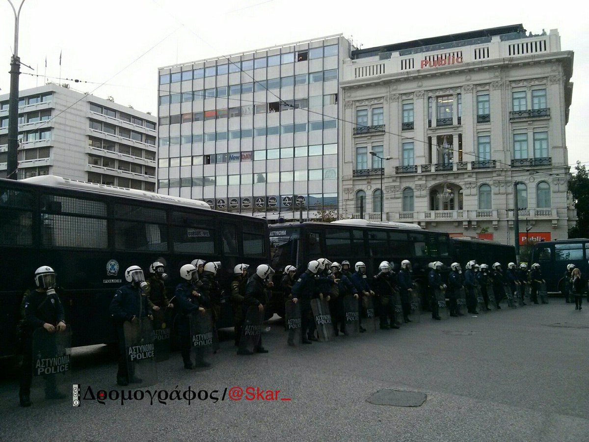 Live from Athens: riot police fires teargas at protesters (videos)