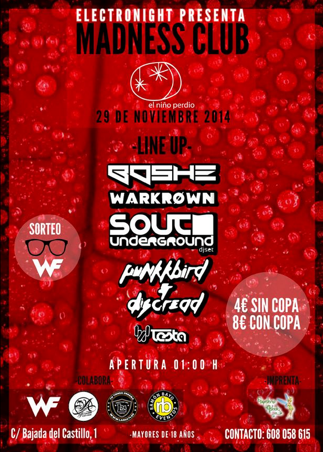MEGAFIESTÓN de música electrónica el sábado 29 de nov. en El Puerto!!! entradas anticipadas al 635 41 49 38!! #SEPETA
