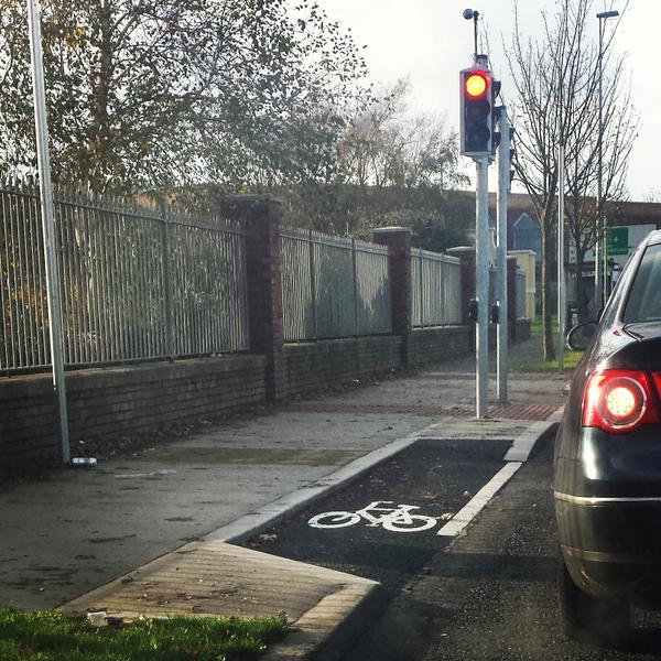 Cracking cycle lane here.
