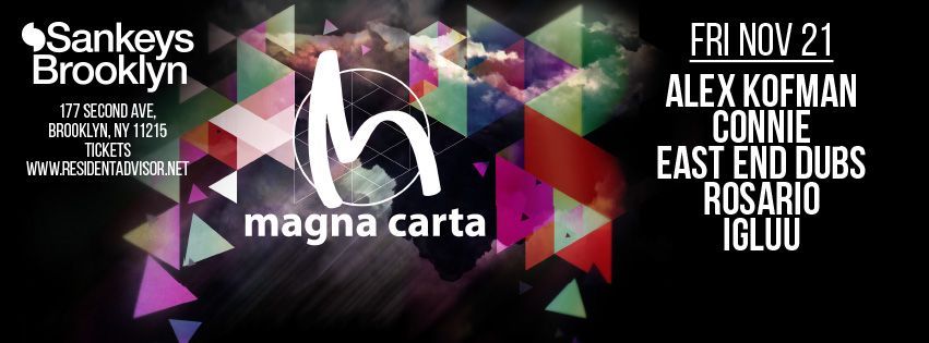 sankeysnyc's tweet photo. EVENT ADDED: FRI 21st NOV
Sankeys Brooklyn x Magna Carta http://t.co/zKo9l11EaH http://t.co/YO6nFwxOtZ