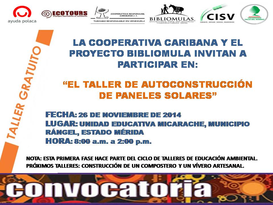 Asiste a nuestro "Taller de Autoconstrucción de Paneles Solares"