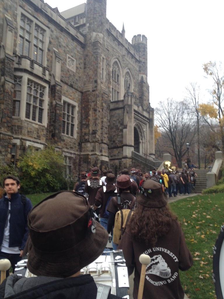Marching97's tweet photo. Lower your voices, everyone, it's time to hit the library! #StealthBand #beatlafayette http://t.co/6YLDRvAPc1
