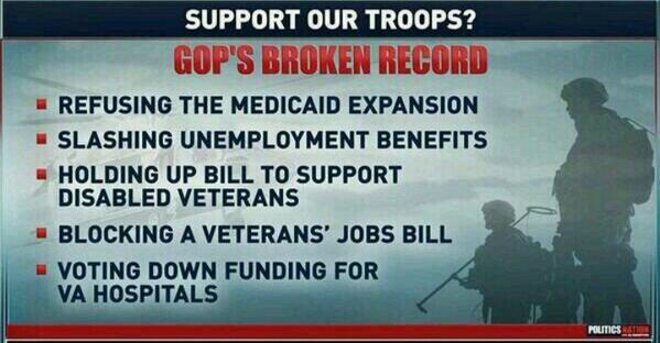 sonamie's tweet photo. .@Dudette9t9
#ThingsThatScareRepublicans
Actually Taking Care of Veterans http://t.co/laWI8kS33u