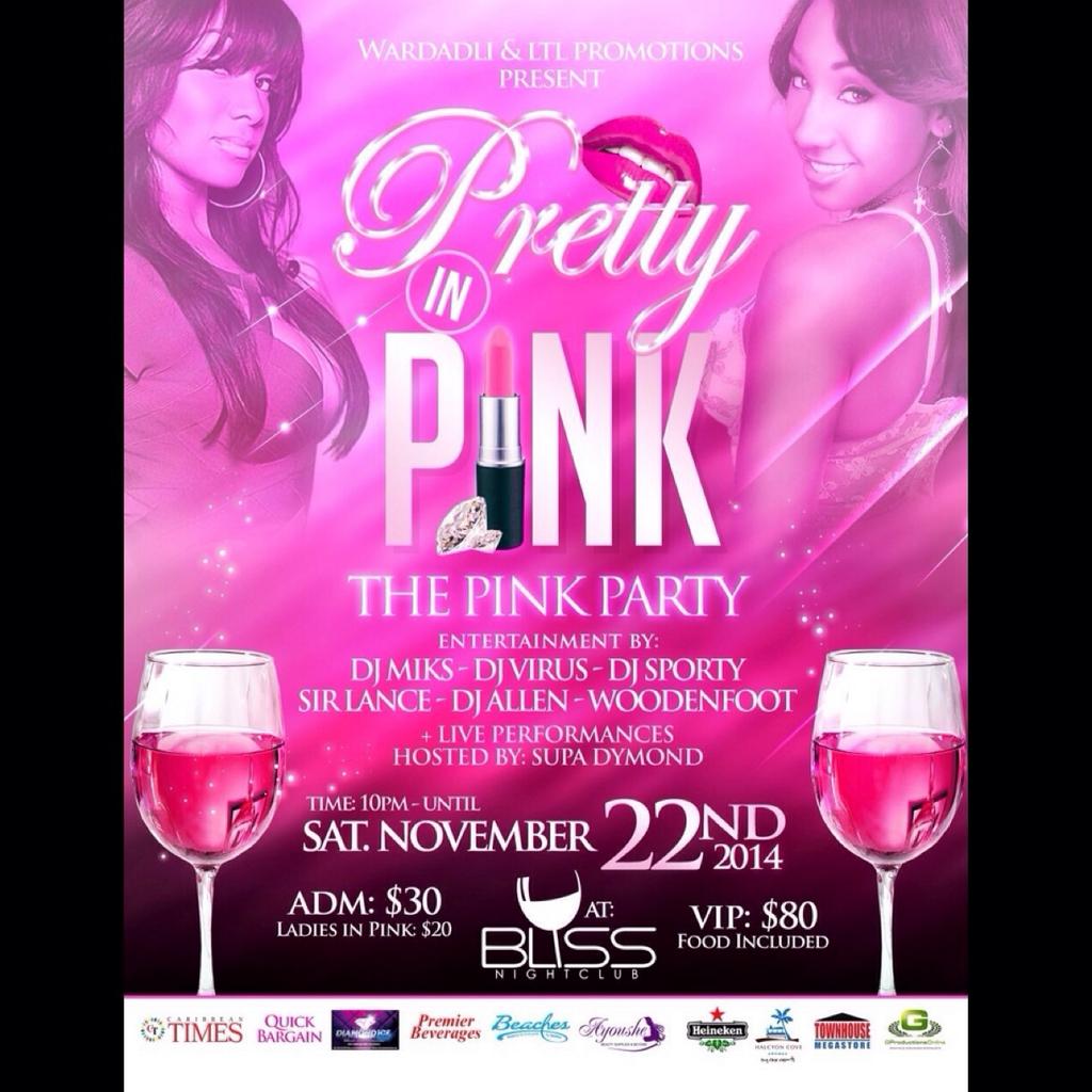 Shaka_Dangerous's tweet photo. PRETTY IN PINK THIS SATURDAY! MUSIC BY 
@versatilevirus 
@1DJMiks 
@DjSporty268 
#SirLance 
#DjWoodenfoot
#DjAllen http://t.co/oEjmN0flgh
