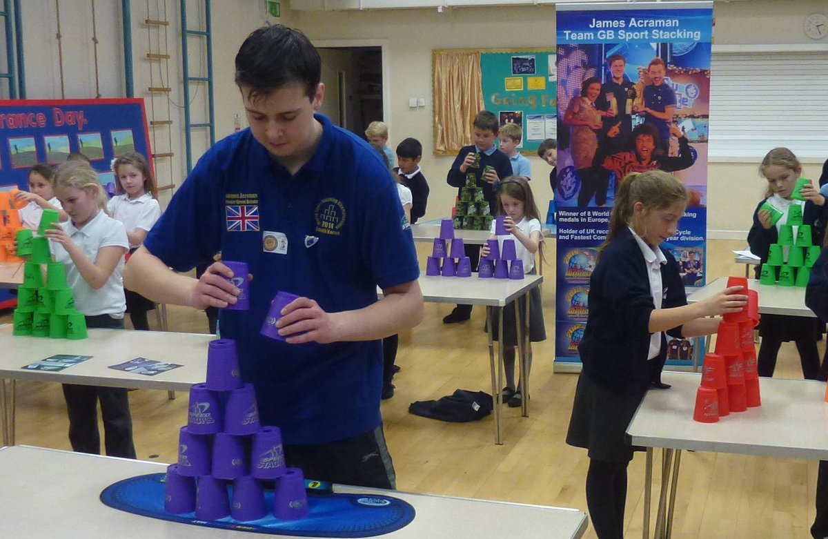 SpeedStacksInc's tweet photo. Shout out to UK stackers who participated in #2014STACKUP Getting close to breaking the record... Stay tuned! #GWRday http://t.co/fsltzkes2i