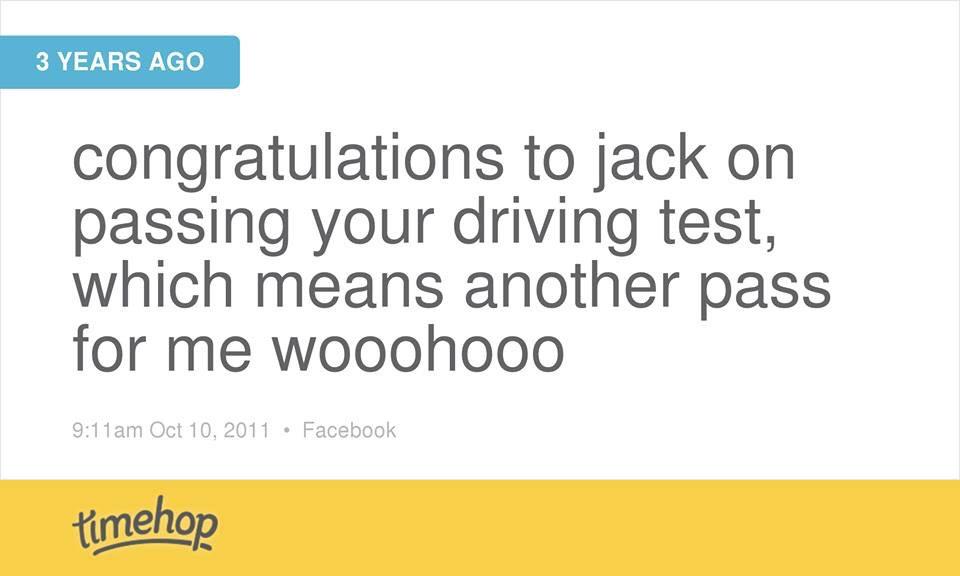 Another one 3 years ago, #timehop #pass #newham #professional #drivingInstructor xx