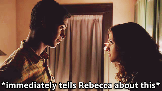 how_to_get_away's tweet photo. Wes, don't tell Rebecca about this #HTGAWM #WesGibbins #AnnaliseKeating #RebeccaSutter http://t.co/aEYP0tnAwh