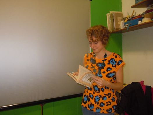 Uno scatto dalla serata di venerdì "Donne e animali: destini intrecciati", bravissima Eva Lisa Negro! #Animalesco2014