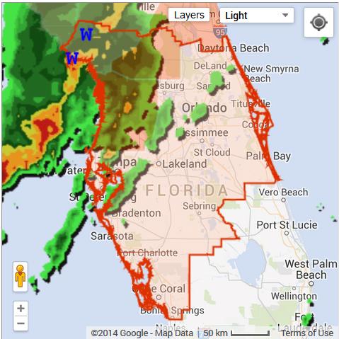 MunroeRegional's tweet photo. Tornado Watch in Florida for Marion County.  Click the website to get a full list of locations:http://t.co/imh7Znrt4y http://t.co/SPsLcN0fis
