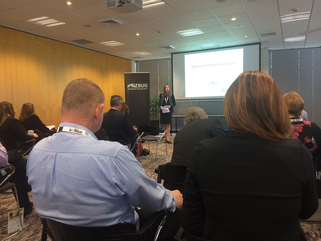 GlendaGodfrey's tweet photo. Emilie kicking things off @NZSUG @SoltiusNZ http://t.co/8YJU9pjlYY
