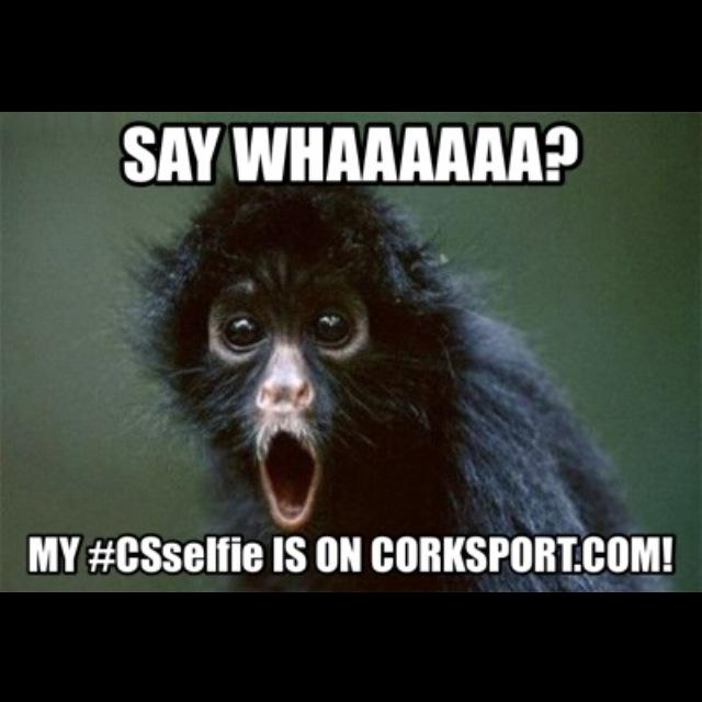 CorkSport's tweet image. Practice your surprised face now! We&apos;ll be announcing the #CSselfie winners on Wednesday! #CorkSport #mememonday