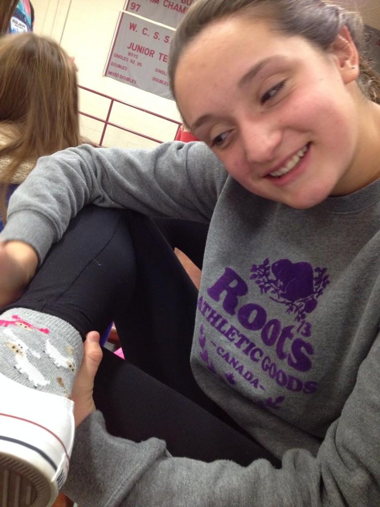 rachel_lewin's tweet photo. When you love your socks more than bæ #moosesocks http://t.co/bzBqPDgQtL