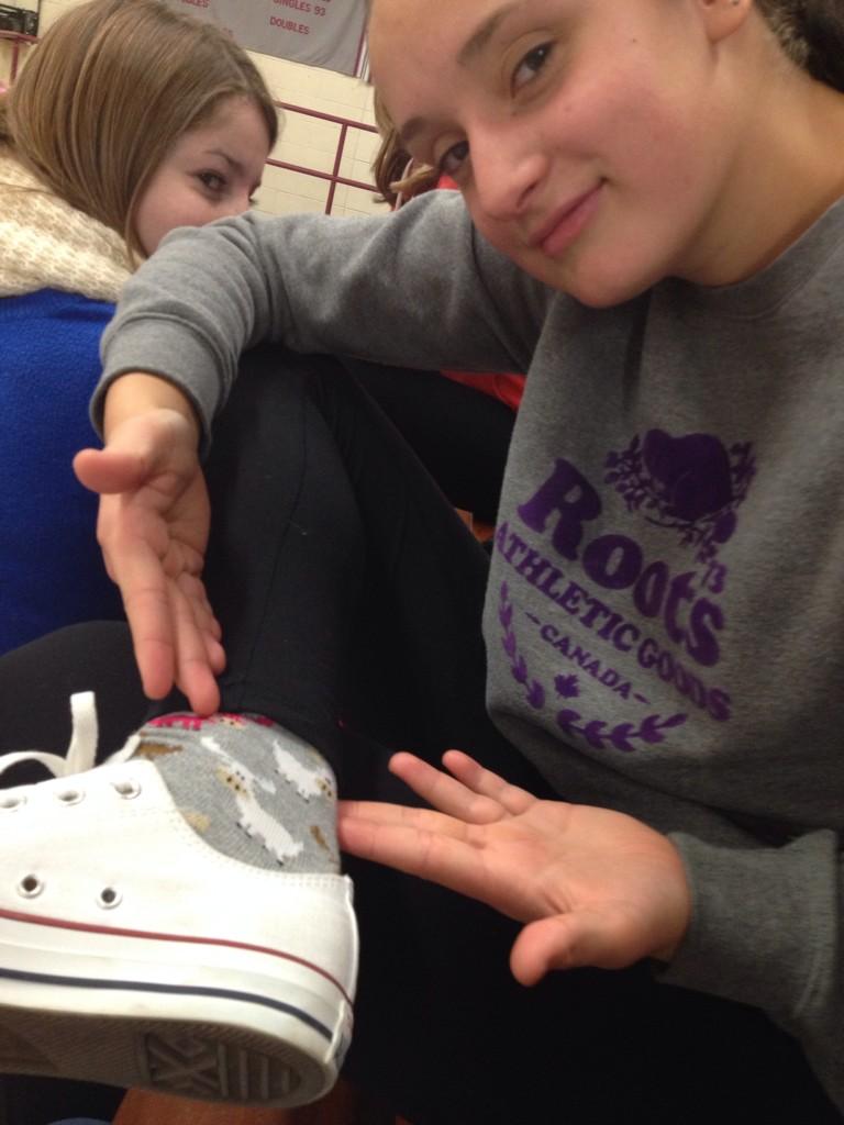 rachel_lewin's tweet photo. When you love your socks more than bæ #moosesocks http://t.co/bzBqPDgQtL