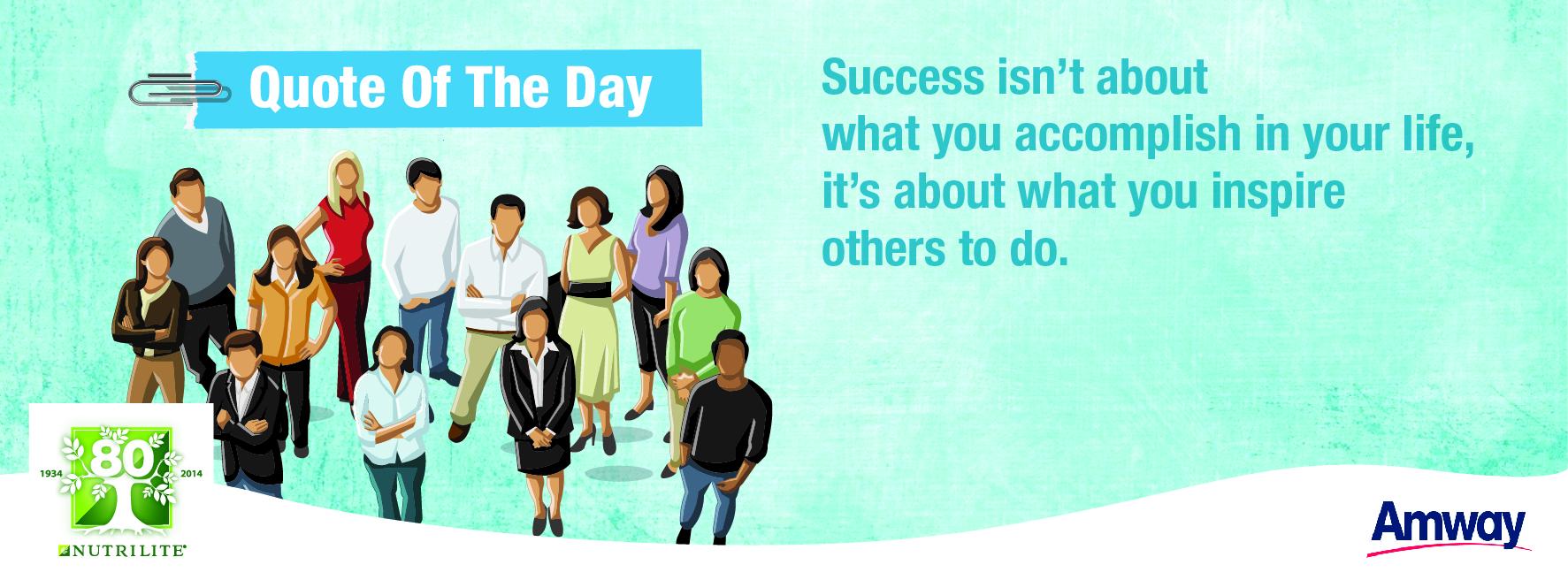 Amway India on Twitter: "Success isn’t about what you accomplish in ...