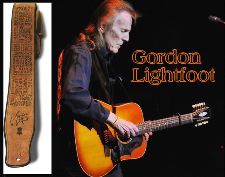 Happy birthday Gordon Lightfoot! When Gordon came through town earlier this month, we gave him a custom Levys strap. 