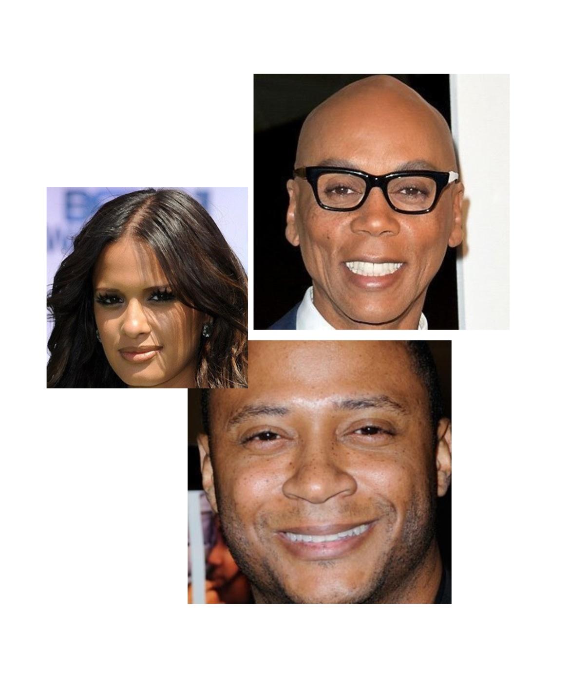   wishes Rocsi Diaz, RuPaul, & David Ramsey, a very happy birthday.  