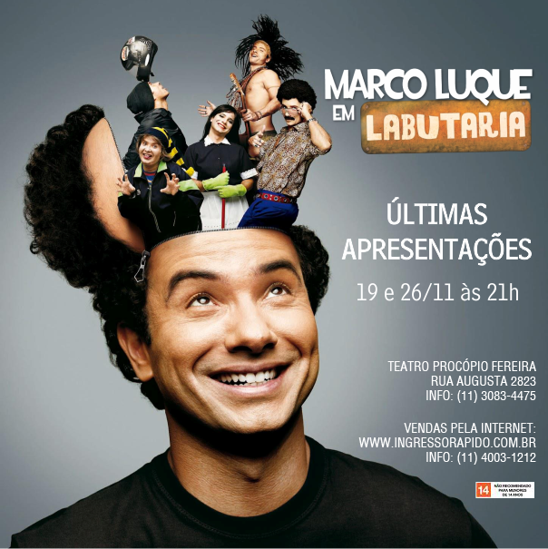 Labutaria's tweet photo. Ainda não assistiu? Corre que são as últimas quartas-feiras! Garanta já seu ingresso: http://t.co/EUiTvMLWER Bora rir http://t.co/bkUuDIkiAU