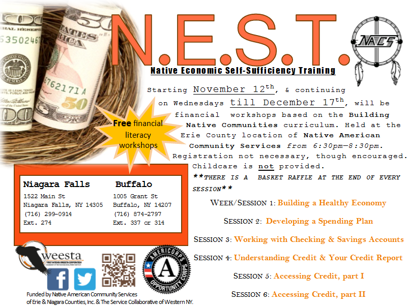 nacsNEST's tweet image. Come Join Us! #FinancialWorkshops #FinancialEducation #FinancialLiteracy #BNC #NACS #NativeAmerican #Native #Finances