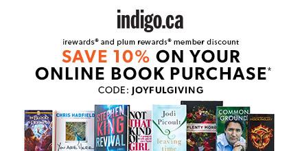 ireward & plum reward members save 10% on your online #book purchase! Use code: JOYFULGIVING indg.ca/Lbp0