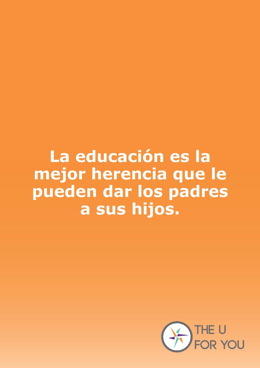 TheUforYou's tweet photo. #phraseoftheday La educación es la mejor herencia que le pueden dar los padres a sus hijos. https://t.co/otULsUvyQp http://t.co/0ytqE3soQy
