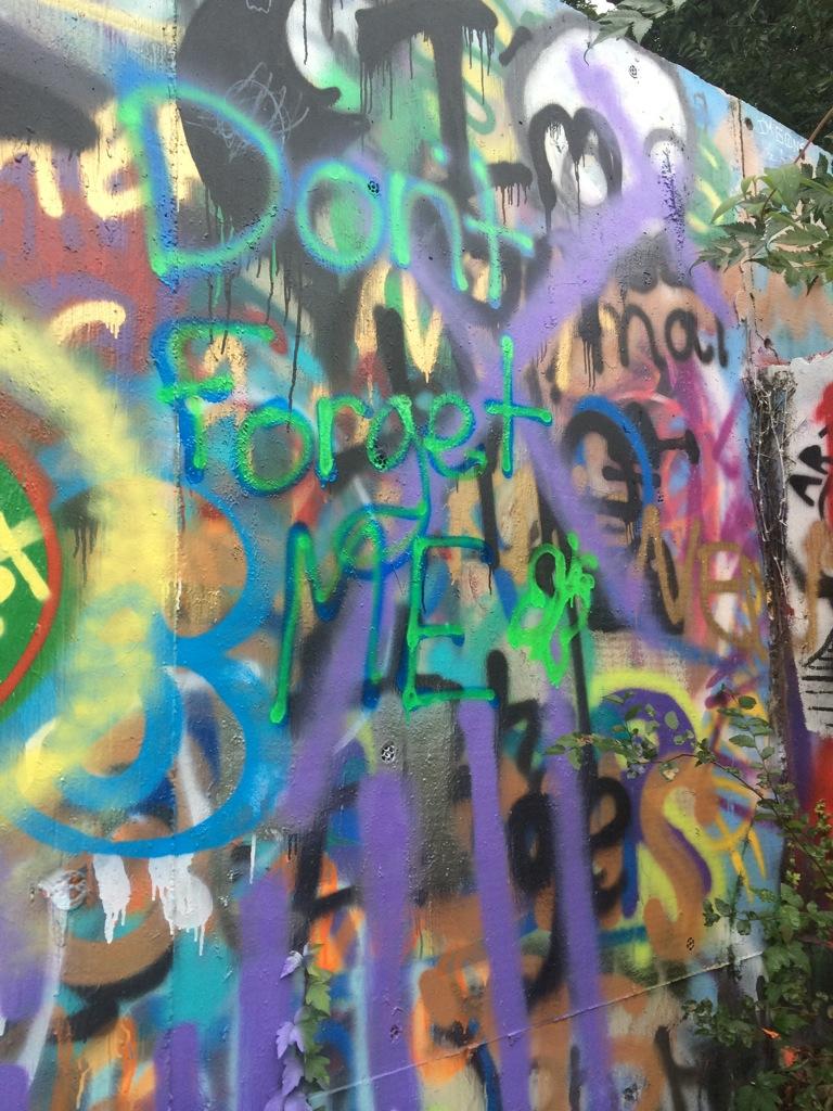 YourLittleGirl_'s tweet photo. What I spray painted at the park yesterday ☺️ #DontForgetMe #Graffiti http://t.co/43GsW0gffh