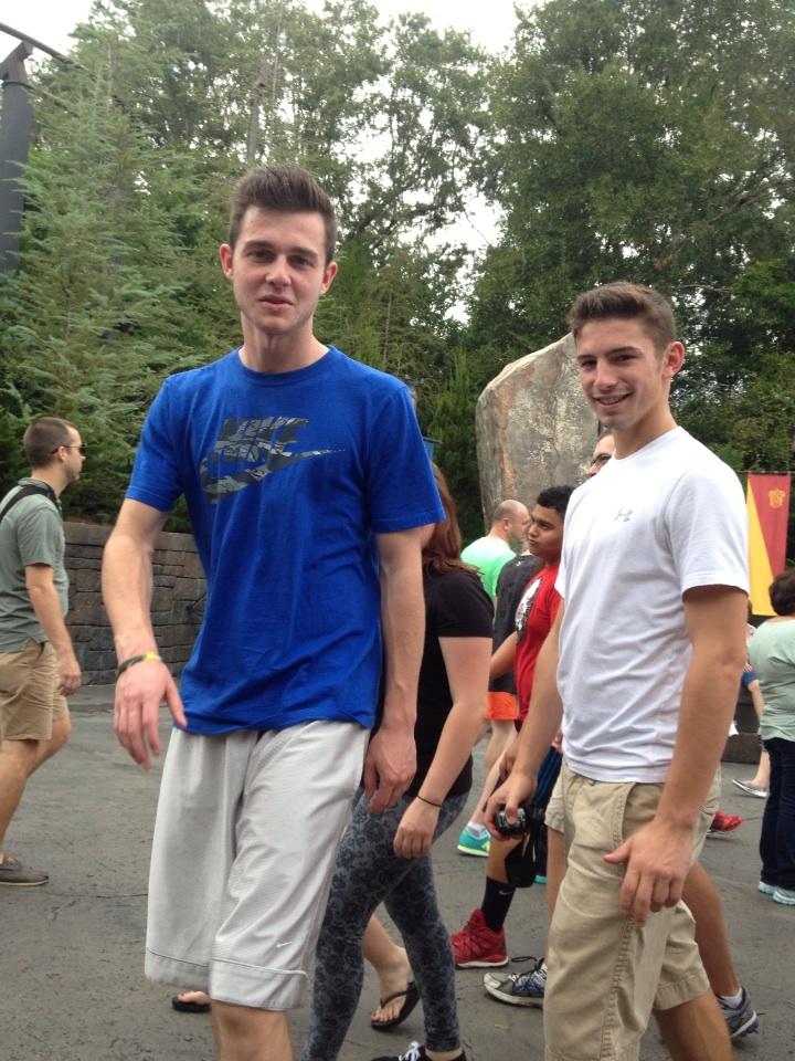 On our way to next ride at ISLANDS OF ADVENTURE.