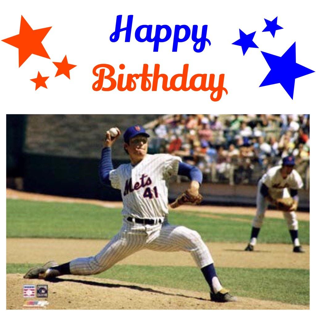 Happy Birthday Tom Seaver! A true Legend. 