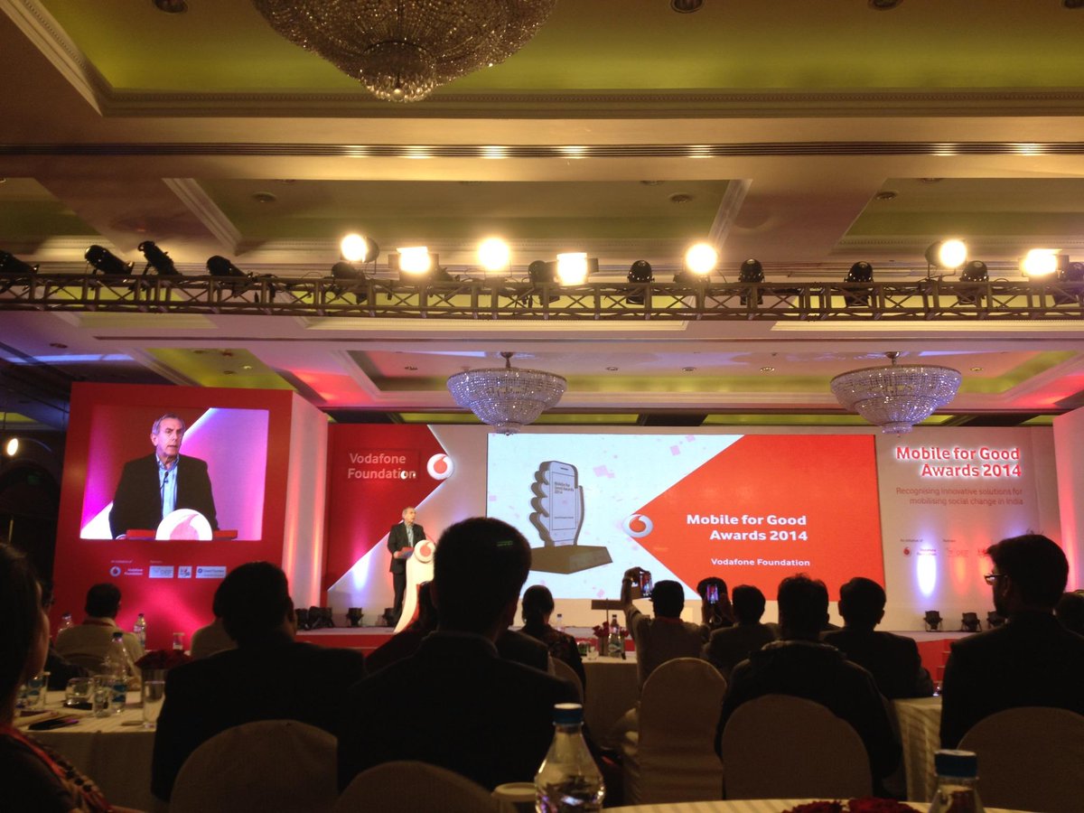 NanceyBee's tweet photo. Marten Pieters speaks @ #Mobile4Good14 where creativity meets technology meets scale @VodafoneIN #mobile #gamechanger http://t.co/FdcrWVEbEM