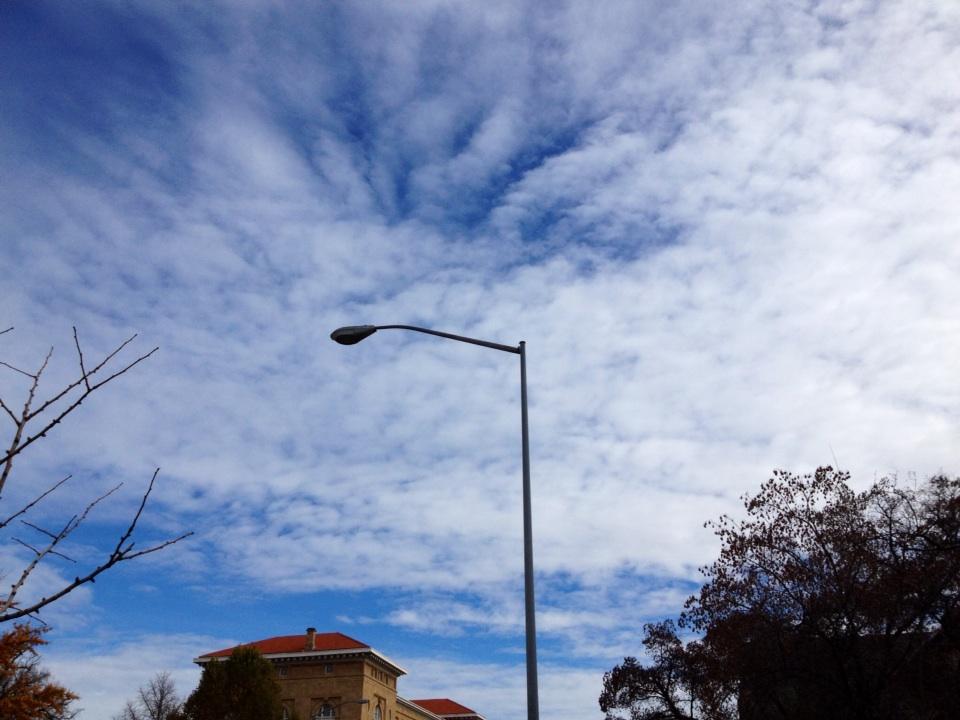 TheNumber1Dads's tweet photo. @uwaos100_2014 some altostratus clouds formed November 5th, looking up towards Bascom from University Avenue! #DAKHO http://t.co/I0fuv3JuQL