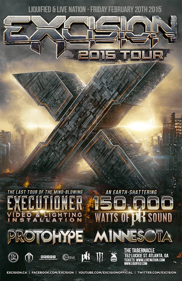 Liquified's tweet photo. .@Excision Tour in Atlanta Feb 20-2015 at the @TabernacleATL This changes your Monday \:)GA Tickets Friday at 1:00P http://t.co/J0Y1gNzD6y