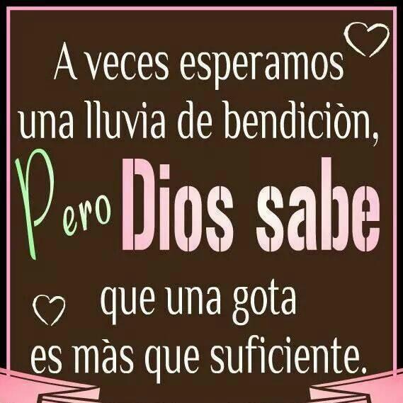 Dios manda la lluvia