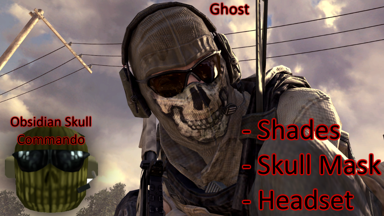 Modern Warfare 2 Mask Simon Ghost Riley Skull Mask