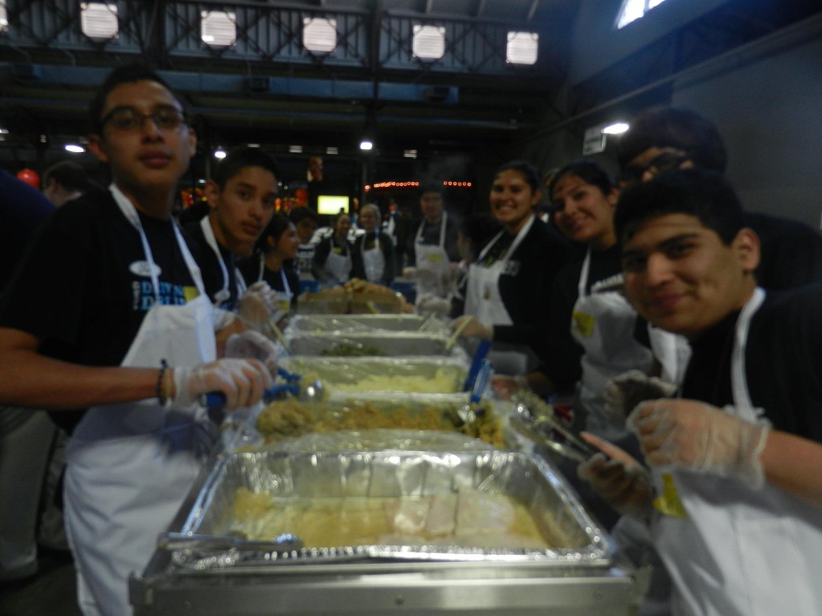 Journeys students community service!! Feast of Sharing.