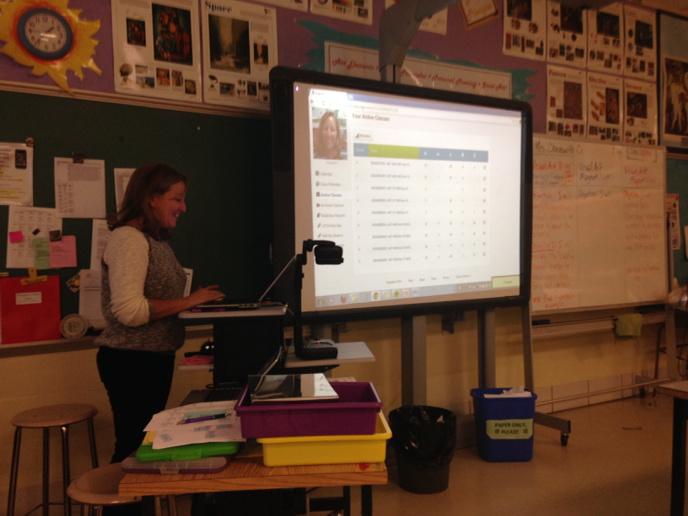 Loch Raven Academy art students are learning to turn in an assignment  on Bcps one