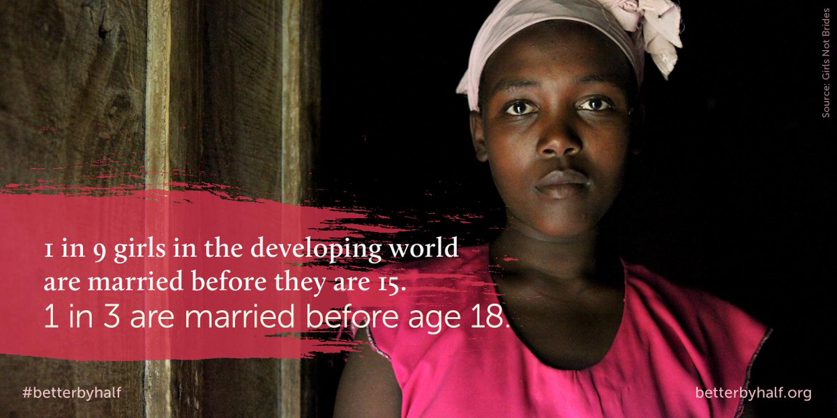 Girls can't reach their full potential unless can decide when they get married: gates.ly/1xAvoFv #BetterByHalf