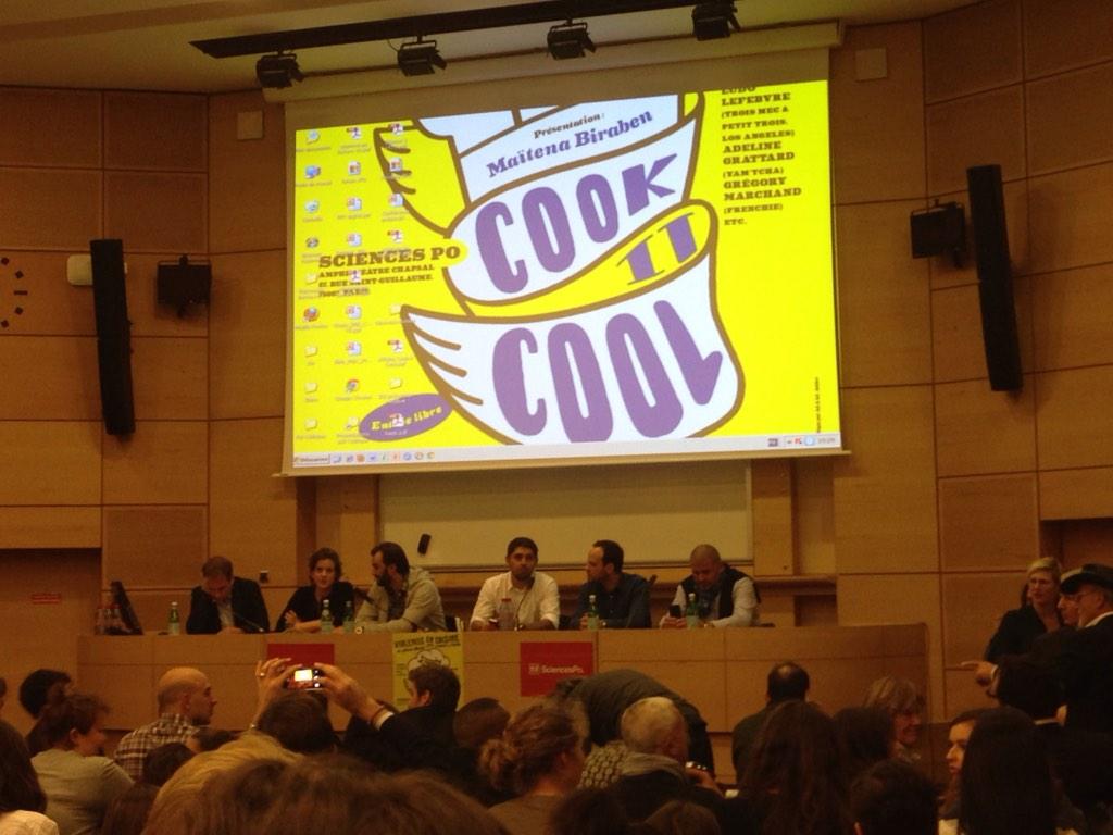 CamilleAd's tweet photo. #CookItCool avec @cyril_lignac @chefludo Adeline Grattard et Grégory Marchand sur les Violences en cuisine http://t.co/6mCkVVAEmN