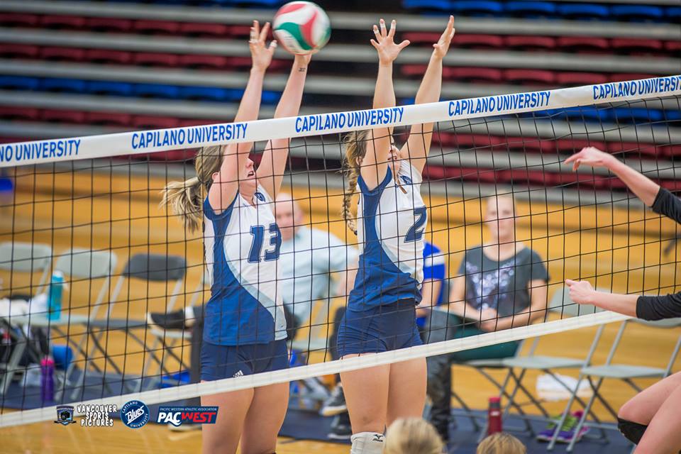 CapilanoBlues's tweet photo. WVB: Congrats ladies on you're back to back wins last weekend over @cbcBearcats! @CapilanoU #CapUnite #GoBlues http://t.co/ZHQaXeRgZh