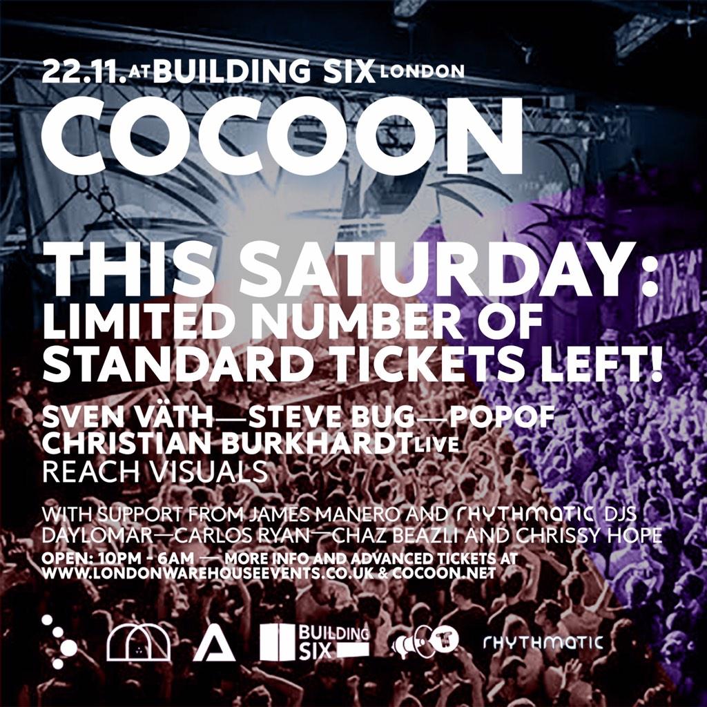 theravenet's tweet photo. Thanks to the lovely guys at @buildingsix and @L_W_E we have 2x tickets for @cocoon_official this sat 

RT RT RT 👈😋 http://t.co/iMsf9zM5k7