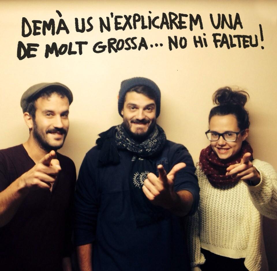 Demà per aquí us n'explicarem una de molt grossa!!! Tenim moltes ganes de tornar-vos a veure!!!