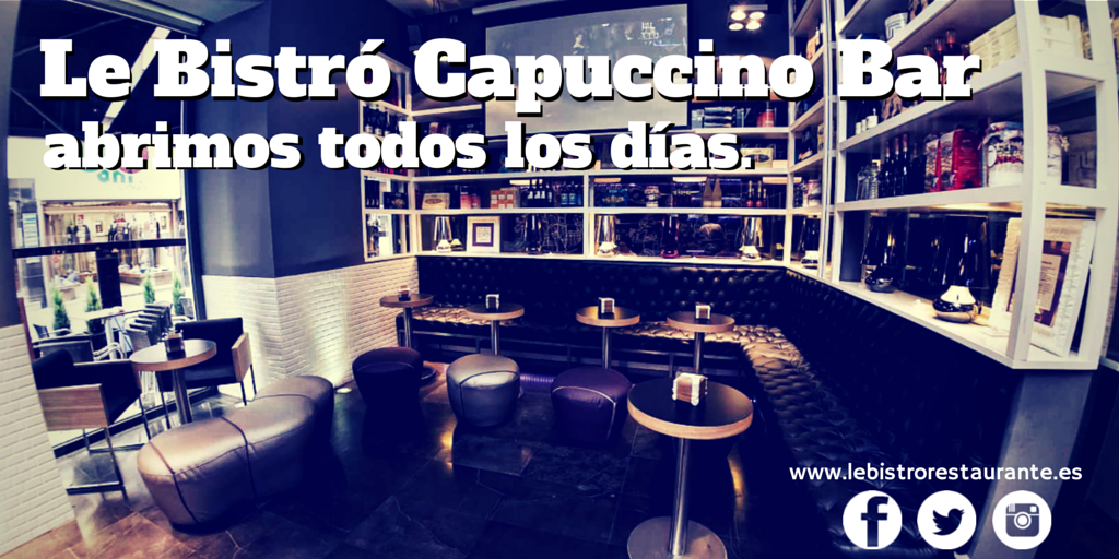 En el Capuccino Bar os atendemos hasta la noche, pero los compañeros del restaurante se toman un descanso esta noche.