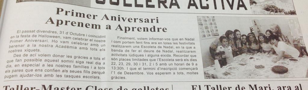 AprendreA's tweet photo. Al diari!! http://t.co/BzYG8QL1az
