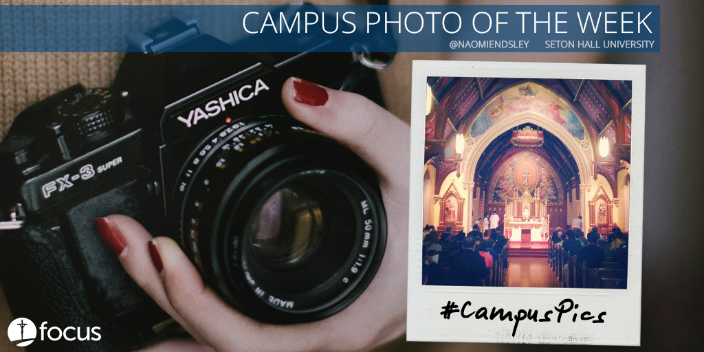 FOCUScatholic's tweet image. Our Campus Photo of the Week is from @NaomiEndsley at @SetonHall. #CampusPics #LoveThatChapel