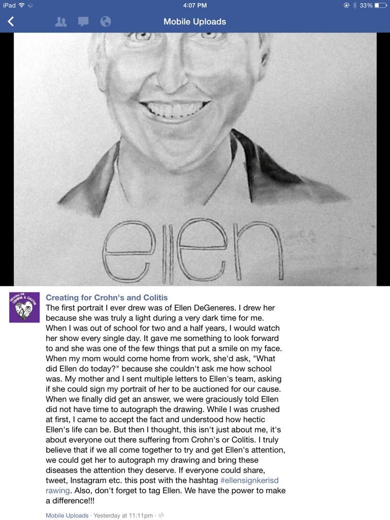 Creatingforcc's tweet image. #ellensignkerisdrawing @TheEllenShow please repost this photo and tag Ellen with the hashtag #ellensignkerisdrawing