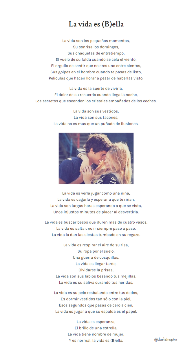 DueleInspira's tweet photo. La vida es (B)ella
http://t.co/V5ZxBdffbO http://t.co/q42zmQoXtt