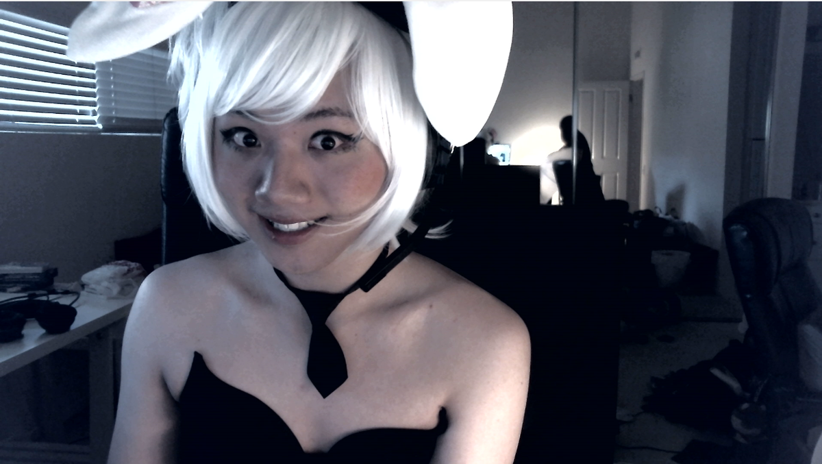 DSG BoxBox on X: valentines bunny cosplay stream today   pls be my valentine  / X