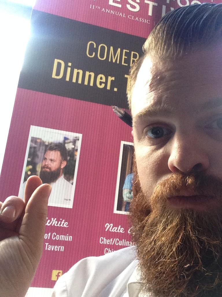chefchadwhite's tweet photo. #chefselfie @sdbaywinefest #comerconmigo @nappleman #rodrigobueno http://t.co/DWWjmlzFfD