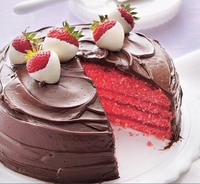 Strawberry cake #sweet_cake