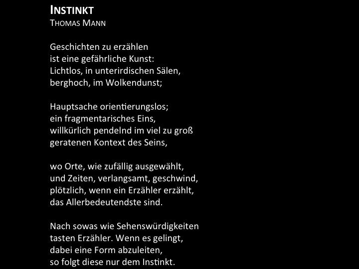 #thomasmann #gedicht #poet #autor #schreiben #lyrik #FAZ_feuilleton 

"Instinkt"

Thomas Mann