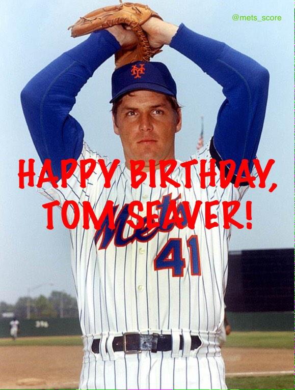 Happy Birthday to The Franchise also known as Tom Terrific! You know who he is! 

Happy 70th Birthday, Tom Seaver!! 