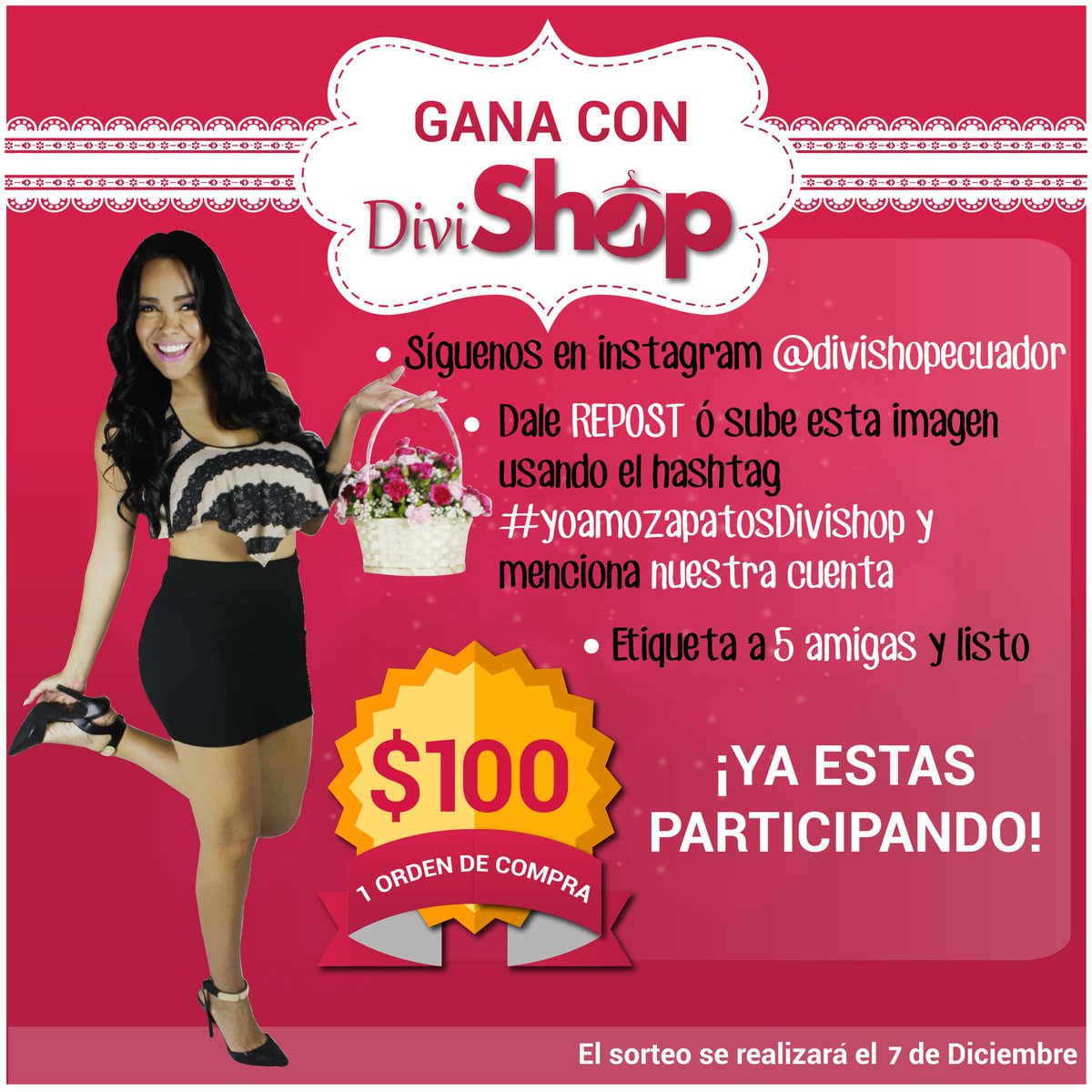 adrisanchezOK's tweet photo. Ganate 1 orden de compra por $100 en #Divishop es muy fácil sigue las instrucciones y sigue a @divishopecuador http://t.co/u4jiJloZrY"